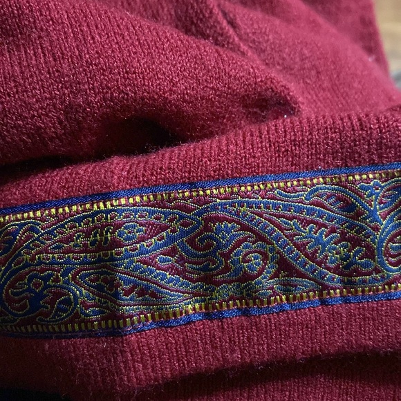 Xhilaration Women's Acrylic Button Up Cardigan With Jacquard Ribbon Trim Small - Picture 16 of 16